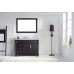 Victoria 48" Single Bathroom Vanity in Espresso with Marble Top and Square Sink with Mirror - B07D3Z2CPD